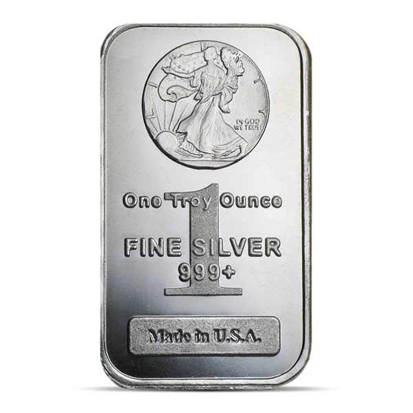 Walking Liberty Design Silver Bar