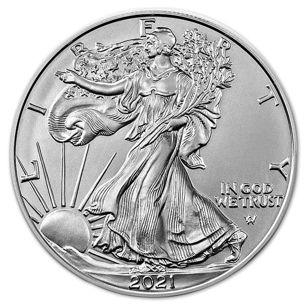 2021 1 oz American Silver Eagle $1 Coin BU