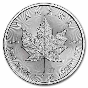 2022 Canadian 1 oz Silver Maple Leaf Coin BU