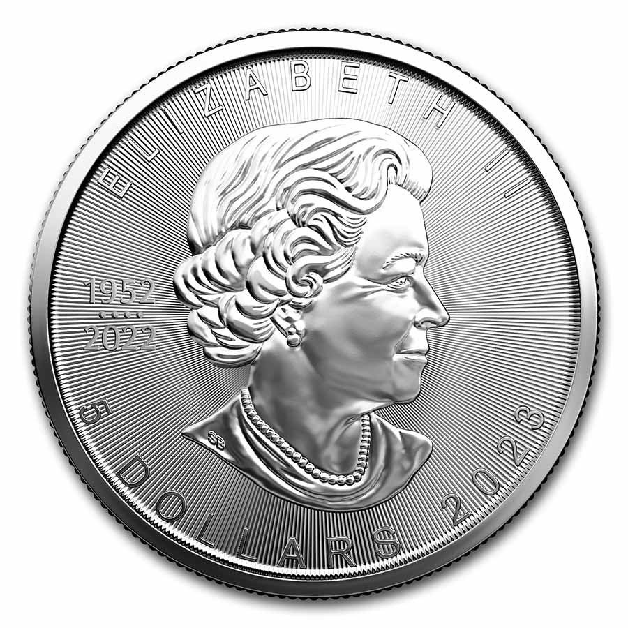 2023 Canadian 1 oz Silver Maple Leaf Coin BU