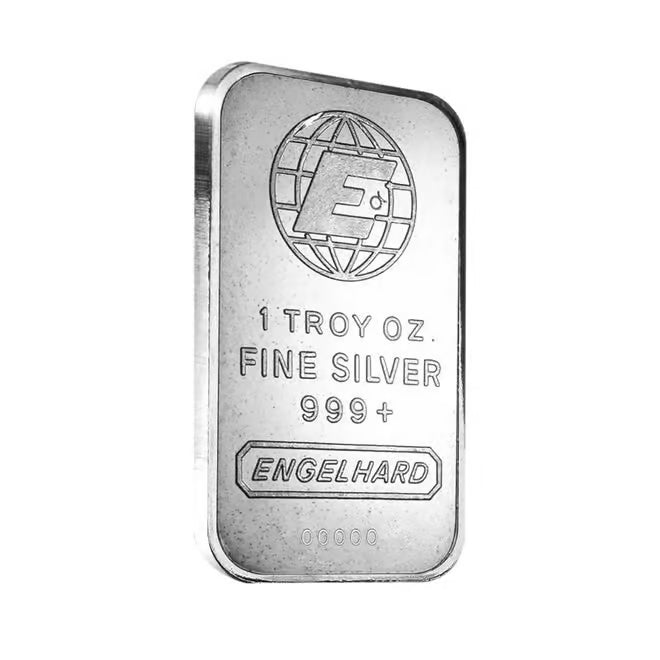 1 oz Engelhard Silver Vintage Bar