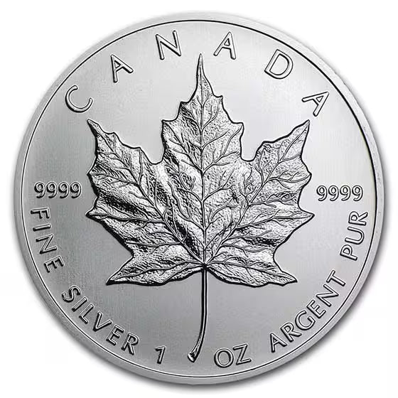 Random Year - 1 oz Canadian Silver Maple Leaf Coin BU