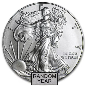 Random Year - 1 oz American Silver Eagle $1 Coin BU
